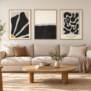 Plakatsæt BLACK FLORAL
